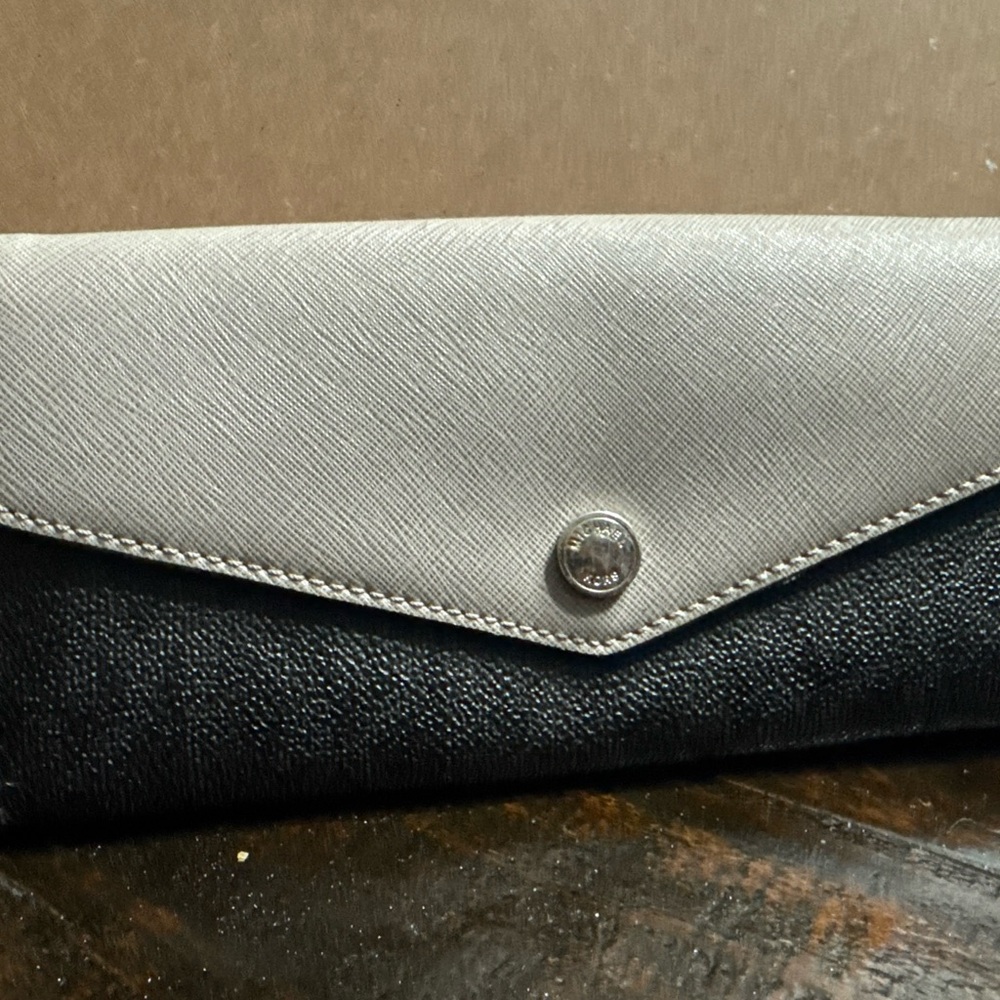 Michael Kors Black and Gray Wallet